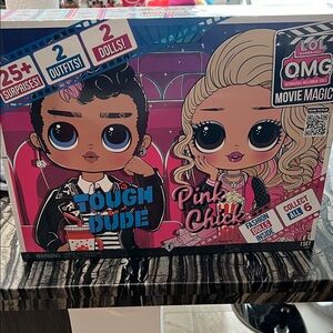 LOL Surprise OMG Movie Magic 2-Pack – Tough Dude & Pink Chick – NEW Sealed